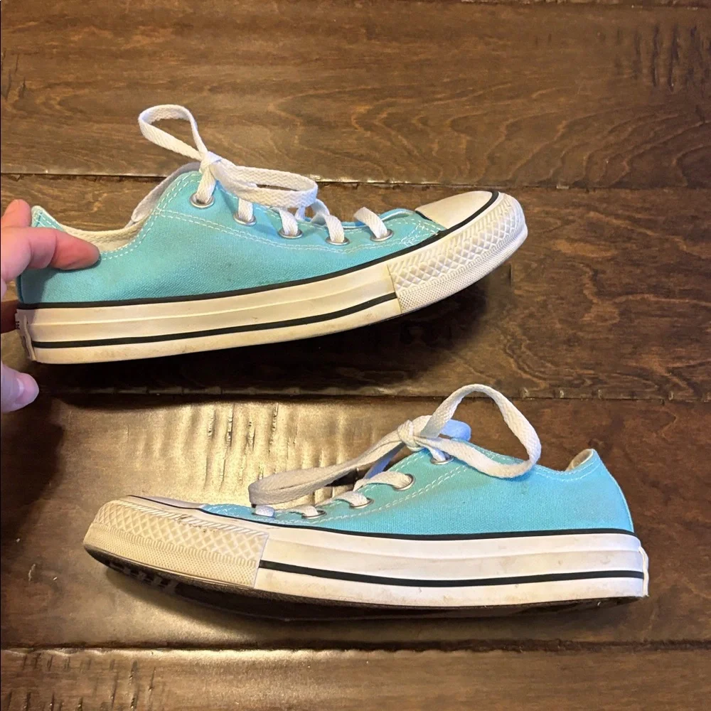 Converse All Star sz 6 Women, Low-Top Canvas Sneakers in Caroline blue - Picture 5 of 8